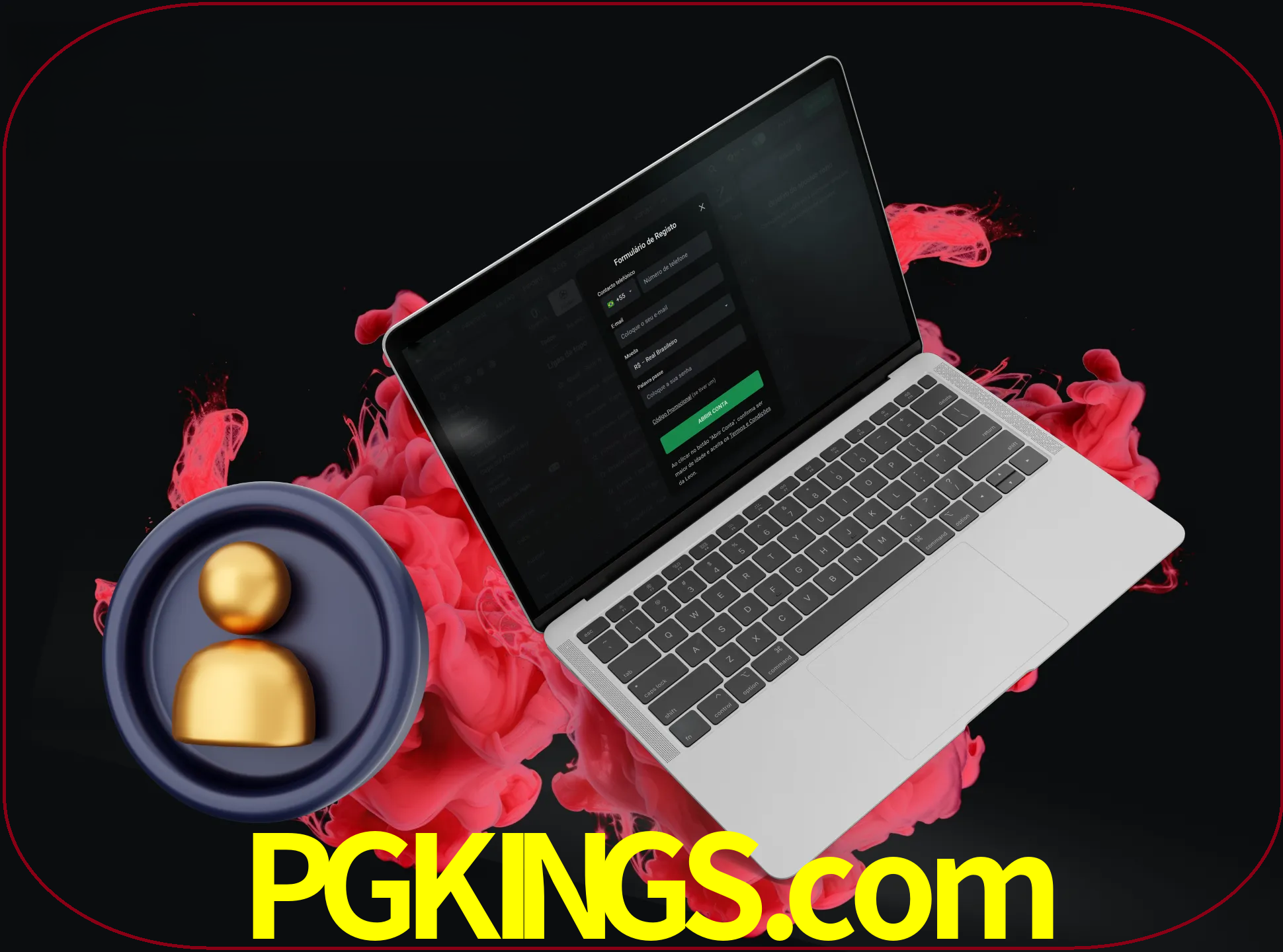 No cabeçalho do site pgkings, clique no botão que o levará a um formulário especial onde terá de introduzir as suas informações actuais.