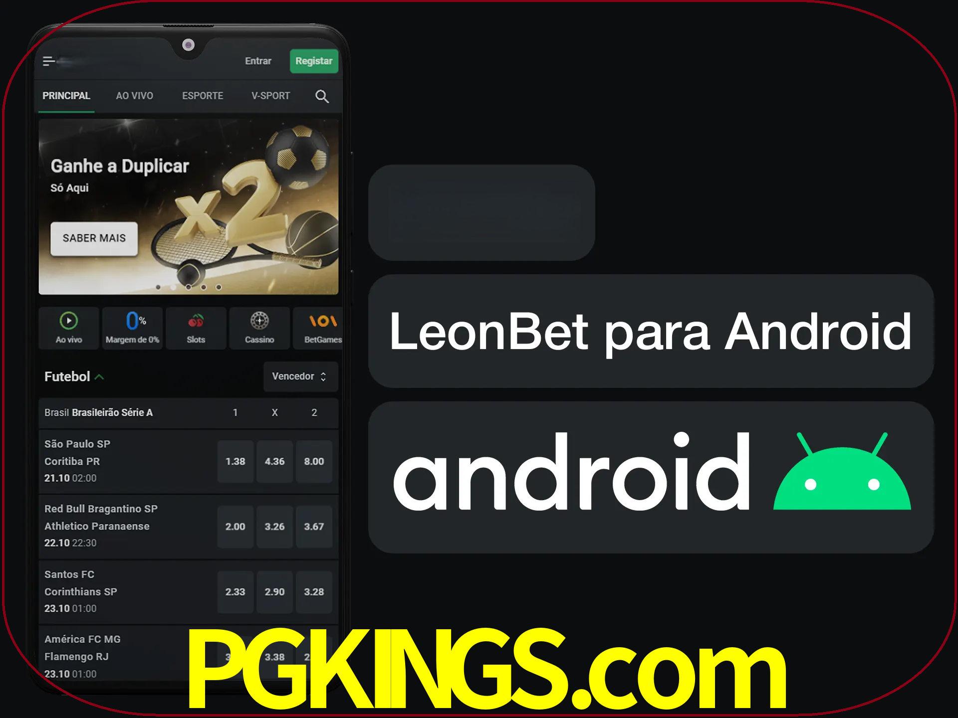 Adquira sua versão poket de LeonBet.