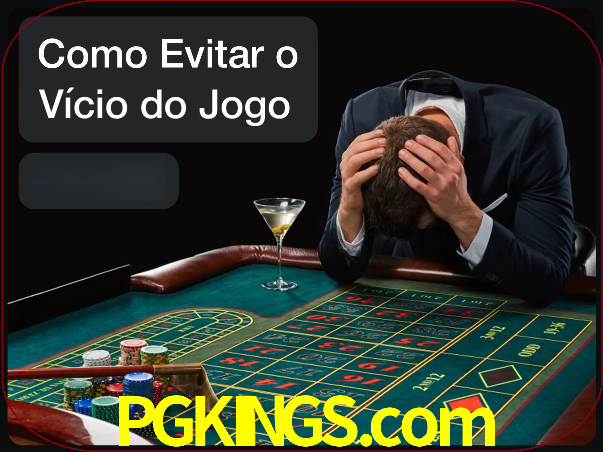Você é responsável por cada uma de suas apostas.