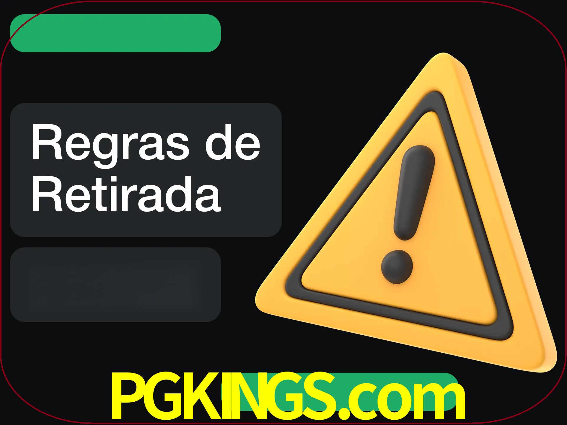Leia as regras antes de fazer primeiro comdawal.